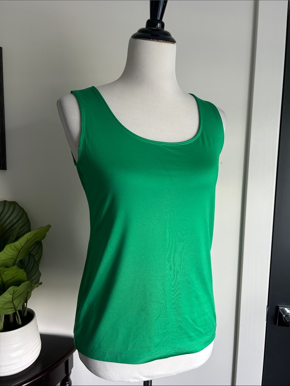 Charter Club S Bright Green Scoop Neck Tank